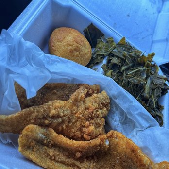 Collard Green Cafe - Fried Whiting Fish - Cafes Near Me - Stone Mountain, Georgia