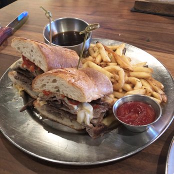 Eureka! - Butcher Steak Dip Sandwich - American Near Me - Bakersfield, California Eureka! - Butcher Steak Dip Sandwich - American Near Me - Bakersfield, California