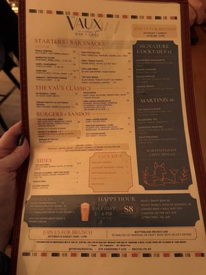 Menu photo 1 The Vaux Social Brooklyn, NY Menu photo 1 The Vaux Social Brooklyn, NY