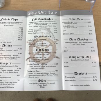 Ship Out - Menu - Food Trucks Near Me - Astoria, Oregon
