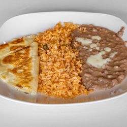 La Calera Mexican Bar & Grill - Kid's meal:  P Quesadilla, rice and beans 8.25