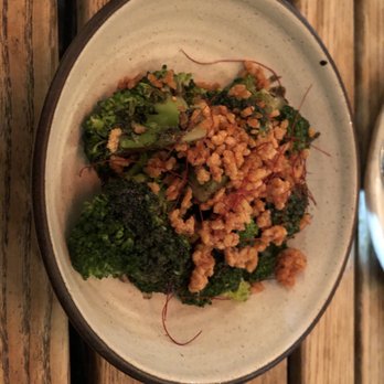 Shalom Japan - Broccoli and Black Tahini - Japanese Near Me - Brooklyn, New York Shalom Japan - Broccoli and Black Tahini - Japanese Near Me - Brooklyn, New York
