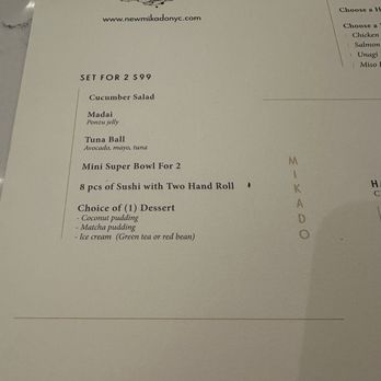 Mikado - Menu June 2024 - Sushi Bars Near Me - New York, New York