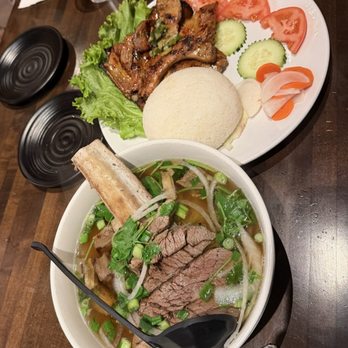 Saigon Corner Restaurant - Short rib pho and grilled porkchop - Soup Near Me - Las Vegas, Nevada Saigon Corner Restaurant - Short rib pho and grilled porkchop - Soup Near Me - Las Vegas, Nevada