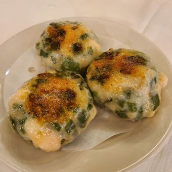Triple Crown Restaurant - Pan Fried Shrimp and Chives Dumpling - Dim Sum Near Me - Chicago, Illinois Triple Crown Restaurant - Pan Fried Shrimp and Chives Dumpling - Dim Sum Near Me - Chicago, Illinois