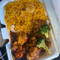 a take out container of food a take out container of food