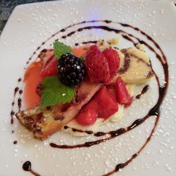 Hamiltons' At First and Main - Sour cream cake with strawberries and balsamic glaze - New American Near Me - Charlottesville, Virginia Hamiltons' At First and Main - Sour cream cake with strawberries and balsamic glaze - New American Near Me - Charlottesville, Virginia