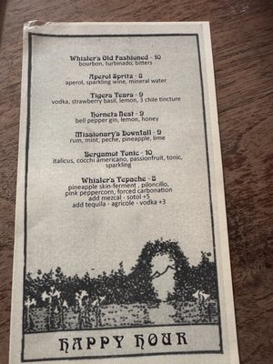 Menu photo 6 Whisler's Austin, TX