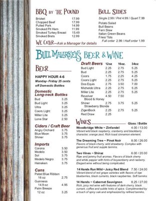 Menu photo 7 Bull Malarkey's Henrietta, TX Menu photo 7 Bull Malarkey's Henrietta, TX