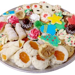 Valdiserri's Bakery - We Carry a Large assortment of cookies everyday especially during the holidays. This is just an example of a large cookie tray.