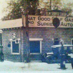 Al & Rich Gulf Gas Station - Antonio Lanzaro, 1920's Vintage Elm Service Station Elm, New Jersey