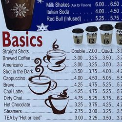 Espresso 101 - Menu July 5, 2025