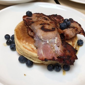 MOAK Pancakes West - Blueberry pancake extra bacon - Pancakes Near Me - Amsterdam, New Hampshire MOAK Pancakes West - Blueberry pancake extra bacon - Pancakes Near Me - Amsterdam, New Hampshire