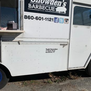 Snowden's Barbecue - the side of a food truck - Food Trucks Near Me - Torrington, Connecticut