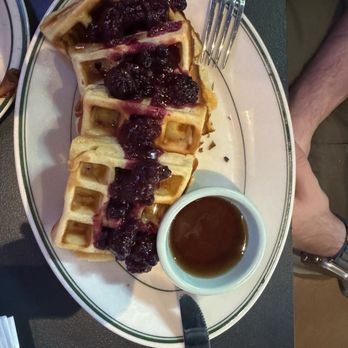Pitch The Baby - Waffles with berry compote - Sports Bars Near Me - Seattle, Washington