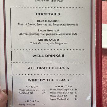 Salut - Happy hour menu - French Near Me - Edina, Minnesota