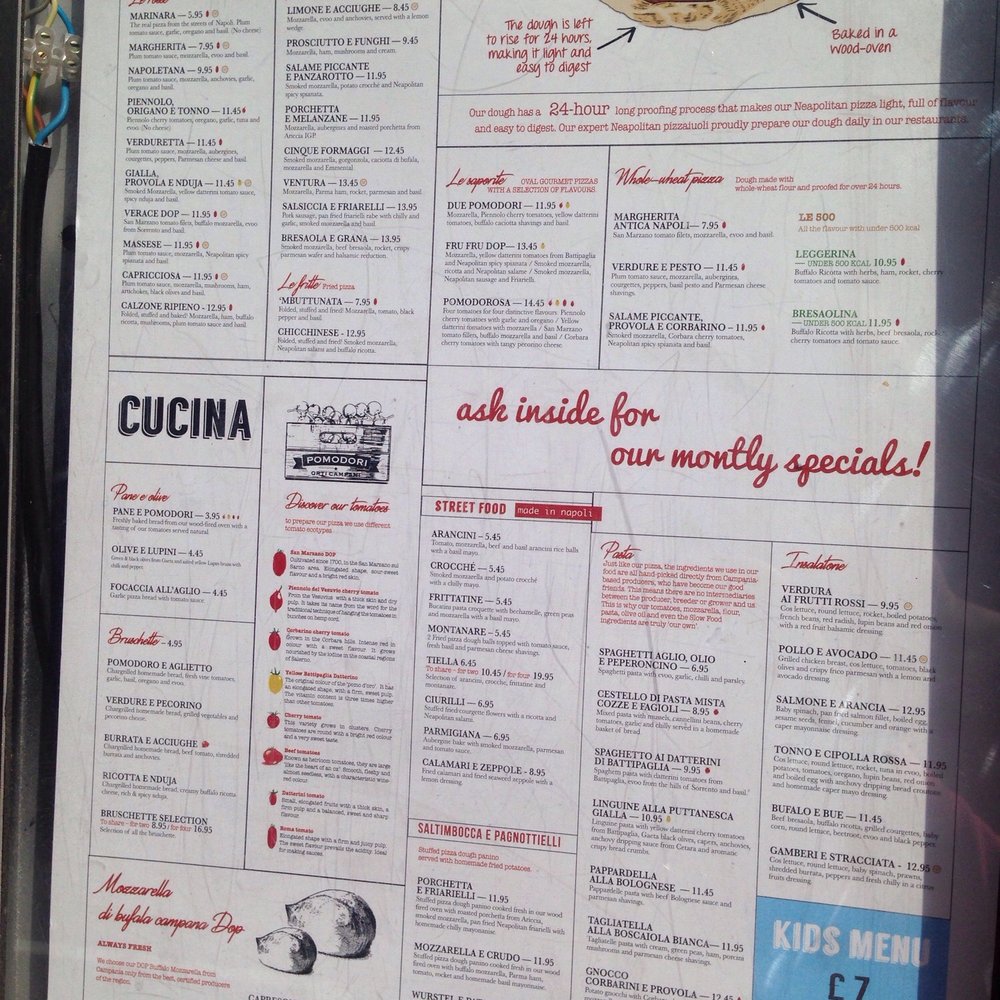 Rossopomodoro Camden - Menu - Pizza Near Me - London, XGL Rossopomodoro Camden - Menu - Pizza Near Me - London, XGL