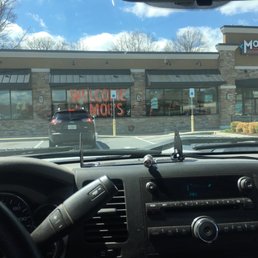 The outside of this Moe's Location.