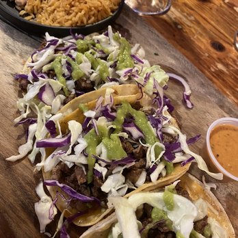 Tostadas - Steak tacos w/ side of Rice and Beans - Breakfast & Brunch Near Me - San Jose, California