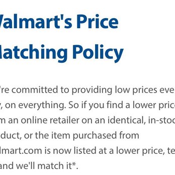 Walmart Supercenter - walmart's price matching policy - Department Stores Near Me - Raleigh, North Carolina