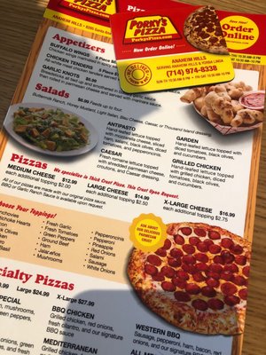 Menu photo 3 Porky's Pizza Anaheim, CA