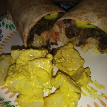 Loving Hut - Portebella mushroom wrap. I could eat a gallon of the potatoe salad!!!! - Vegan Near Me - Arlington, Texas Loving Hut - Portebella mushroom wrap. I could eat a gallon of the potatoe salad!!!! - Vegan Near Me - Arlington, Texas