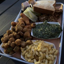 2 Two Meat Combo Plate with an extra side 2 Two Meat Combo Plate with an extra side