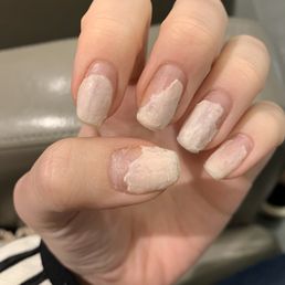 One hour after dip manicure removal attempt One hour after dip manicure removal attempt