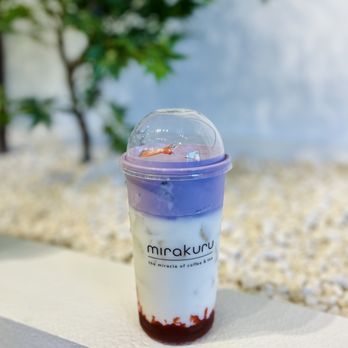 Mirakuru - Korean strawberry milk with ube foam - Coffee & Tea Near Me - Garden Grove, California Mirakuru - Korean strawberry milk with ube foam - Coffee & Tea Near Me - Garden Grove, California