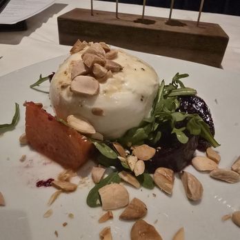Eddie V's Prime Seafood - Beet and Burrata salad - Seafood Near Me - Alpharetta, Georgia