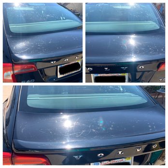 Factory Detailing and Paint - These are the scratches that still remained after hiring the OTHER detailer who claimed he could remove them. - Auto Detailing Near Me