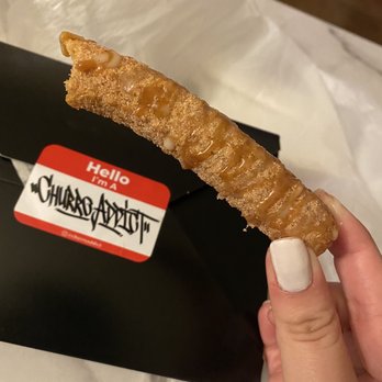 Churro Addict - Churro with cajeta and lechera drizzle! Soooo good. - Food Trucks Near Me - San Diego, California Churro Addict - Churro with cajeta and lechera drizzle! Soooo good. - Food Trucks Near Me - San Diego, California
