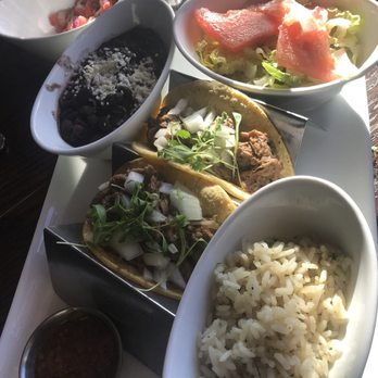 Agua 301 - Beef Barbacoa Tacos. The meat was slow cooked perfectly. Our waitress brought me lettuce and tomato as a garnish. I would definitely get - Mexican Near Me - Washington, DC, District of Columbia