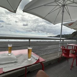 Bar Praia de Água d'Alto - Overlooking the ocean with a "fin" (mini beer)