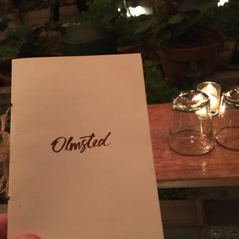 Olmsted - Menu - New American Near Me - Brooklyn, New York