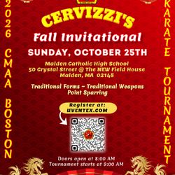 2026 CMAA BOSTON KARATE TOURNAMENT
OCTOBER 25th