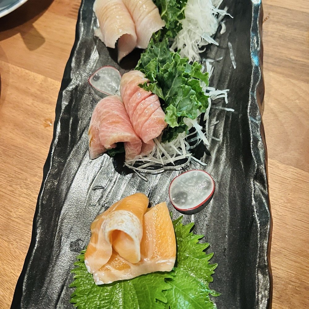 Silver Sea Sushi - Salmon, otoro, and hamachi sashimi - Sushi Bars Near Me - Flower Mound, Texas Silver Sea Sushi - Salmon, otoro, and hamachi sashimi - Sushi Bars Near Me - Flower Mound, Texas