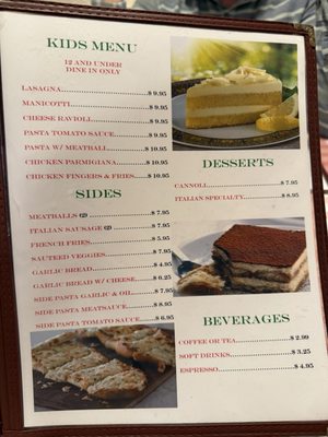 Menu photo 2 Villa Sorrento Cafe Bradenton, FL