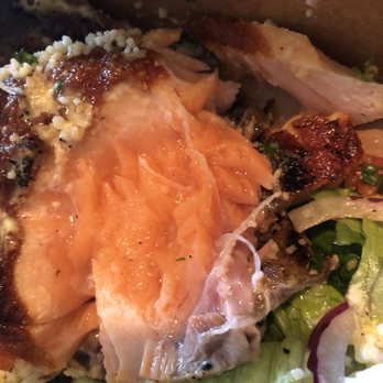 Nana's Kitchen & Catering - a salad with salmon and lettuce - Caterers Near Me - Narberth, Pennsylvania