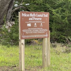 Pelican Bluffs Preserve - Signage on April 6, 2023.