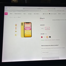 A screen grab of the website showing it in stock