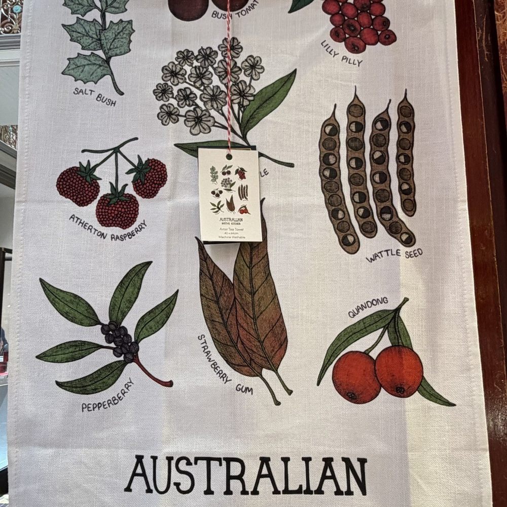 Gerwurzhaus - Australian native tea towel - Herbs & Spices Near Me - Sydney, NSW