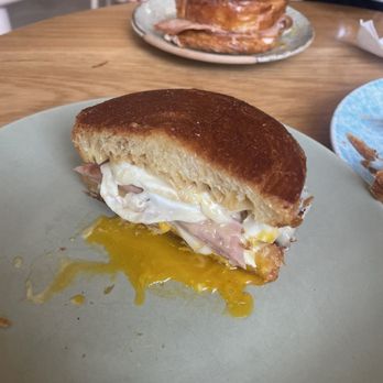 Nemesis Coffee - Interior mortadella sandwich - Coffee & Tea Near Me - Vancouver, British Columbia