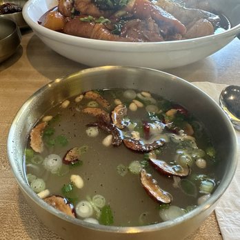 Jun Won Dak - Came with the chicken broth soup! So good! - Korean Near Me - Los Angeles, California