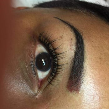 Tony's Beauty Salon - After permanent eyebrow tattooing by Mimi - Eyelash Service Near Me - Chicago, Illinois