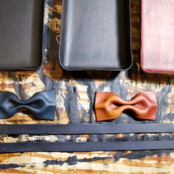 Earnest and Company - Valet Trays, Bow ties in the process. - Leather Goods Near Me - Edmonton, Alberta Earnest and Company - Valet Trays, Bow ties in the process. - Leather Goods Near Me - Edmonton, Alberta