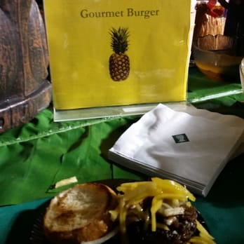 Burgerliscious - Gourmet hospital food..Burger with pineapple and mango topping from Baptist Hospital's cafeteria - Festivals Near Me - Coral Gables, Florida