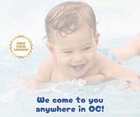 Infant/Toddler Lessons - At Waterproof Swim School, we specialize in infant and toddler survival swimming, teaching life-saving skills tailored to your child's unique needs. Using our proven back float method, we focus on breath control, buoyancy, and self-rescue to build water confidence and ensure safety. Lessons are held at your backyard or community pool, anywhere in Orange County. With over a decade of experience and certifications in infant/toddler swimming, we’re dedicated to giving your little ones the tools they need to stay safe and thrive in the water. Call today to learn more: 949-464-7124! Infant/Toddler Lessons - At Waterproof Swim School, we specialize in infant and toddler survival swimming, teaching life-saving skills tailored to your child's unique needs. Using our proven back float method, we focus on breath control, buoyancy, and self-rescue to build water confidence and ensure safety. Lessons are held at your backyard or community pool, anywhere in Orange County. With over a decade of experience and certifications in infant/toddler swimming, we’re dedicated to giving your little ones the tools they need to stay safe and thrive in the water. Call today to learn more: 949-464-7124!
