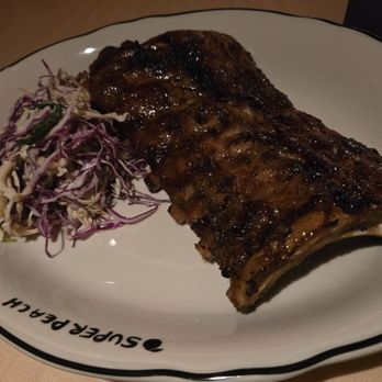 Super Peach - Baby back ribs with basil coleslaw - Cocktail Bars Near Me - Los Angeles, California Super Peach - Baby back ribs with basil coleslaw - Cocktail Bars Near Me - Los Angeles, California