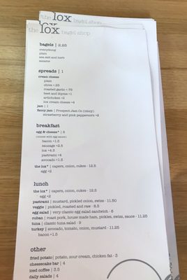 Menu photo 4 The Lox Columbus, OH